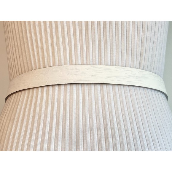 Calvin Klein Belt Reversable Fashion Black Logo Tooled White Brush Stroke Print - Picture 8 of 16